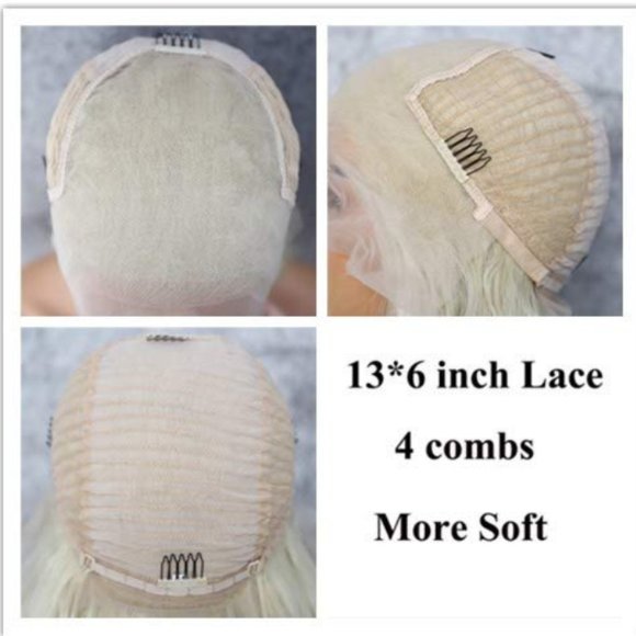 Platinum Blonde Loose Wave Lace Front Wig 24\